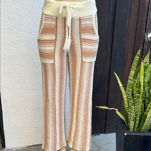 Rip curl Striped Knit Pants with Pockets